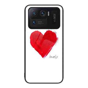 For Xiaomi Mi 11 Ultra Colorful Painted Glass Phone Case(Love)