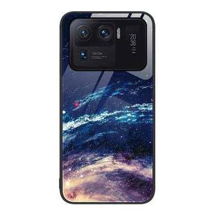 For Xiaomi Mi 11 Ultra Colorful Painted Glass Phone Case(Starry Sky)