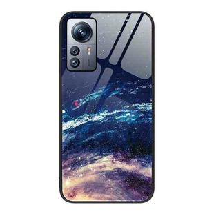For Xiaomi 12 Pro Colorful Painted Glass Phone Case(Starry Sky)