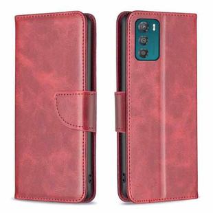 For Motorola Moto G42 4G Lambskin Texture Leather Phone Case(Red)