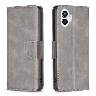 For Nothing Phone 1 Lambskin Texture Leather Phone Case(Grey)