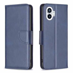For Nothing Phone 1 Lambskin Texture Leather Phone Case(Blue)