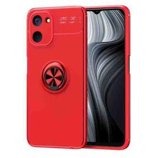 For Realme V20 5G Metal Ring Holder TPU Phone Case(Red)