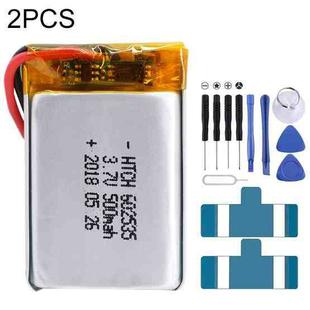 2pcs 602535 Li-Polymer Battery Replacement