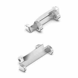 For AMAZFIT T-Rex 2 2 in 1 Metal Watch Band Connectors(Silver)