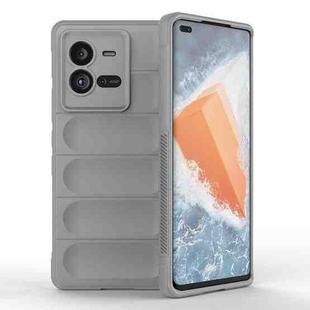 For vivo iQOO 10 Pro 5G Magic Shield TPU + Flannel Phone Case(Grey)