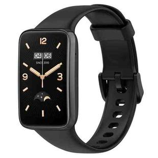 For Xiaomi Mi Band 7 Pro Solid Color Silicone Watch Band(Black)