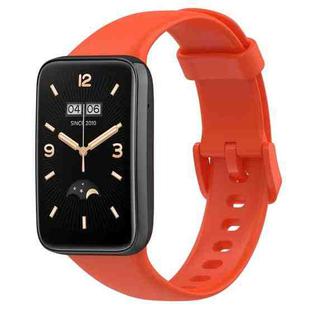 For Xiaomi Mi Band 7 Pro Solid Color Silicone Watch Band(Orange)