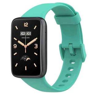 For Xiaomi Mi Band 7 Pro Solid Color Silicone Watch Band(Teal)