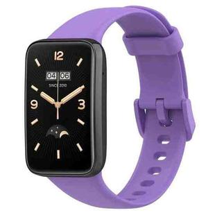 For Xiaomi Mi Band 7 Pro Solid Color Silicone Watch Band(Purple)