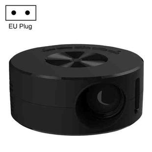 T200 1500LM 1920x1080P LED Mini Projector, EU Plug(Black)