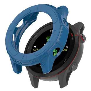 For Garmin Forerunner 255 Armor Hollow TPU Watch Case(Dark Blue)