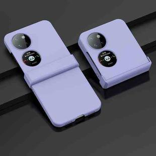 For Huawei P50 Pocket Three-piece Set Phone Case(Purple)