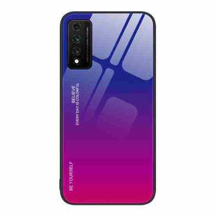 For Huawei Nzone S7 Pro 5G Gradient Color Glass Case(Purple Red)