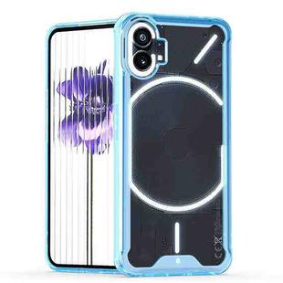 For Nothing Phone 1 Acrylic + TPU Clear Protective Phone Case(Blue)