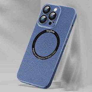 Ice Texture MagSafe Magnetic Phone Case For iPhone 14(Blue)