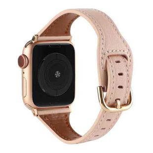 T-shaped Genuine Leather Starry Sky Watch Band For Apple Watch Ultra 49mm&Watch Ultra 2 49mm / Series 9&8&7 45mm / SE 3&SE 2&6&SE&5&4 44mm / 3&2&1 42mm(Pink)