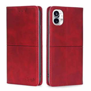 For Nothing Phone 1 Cow Texture Magnetic Leather Phone Case(Red)