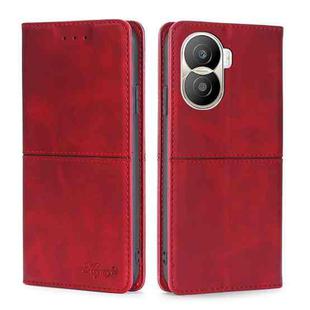 For Honor X40i Cow Texture Magnetic Leather Phone Case(Red)