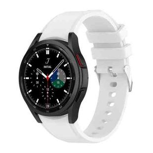 For Samsung Galaxy Watch5/Watch5 pro Silicone Watch Band(White)