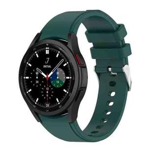 For Samsung Galaxy Watch5/Watch5 pro Silicone Watch Band(Dark Green)