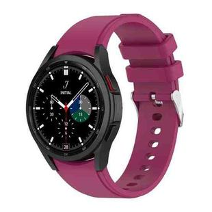 For Samsung Galaxy Watch5/Watch5 pro Silicone Watch Band(Wine Red)
