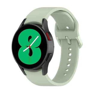 For Samsung Galaxy Watch 5 Pro 45mm Official Silicone Watch Band, Size:L(Light Green)