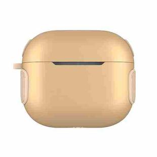 2 in 1 Matte Texture Contrast Color PC + TPU Earphone Case For AirPods 3(Gold)
