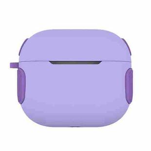 2 in 1 Matte Texture Contrast Color PC + TPU Earphone Case For AirPods 3(Lavender)