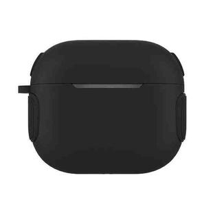2 in 1 Matte Texture Contrast Color PC + TPU Earphone Case For AirPods 3(Black)