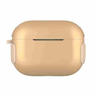 2 in 1 Matte Texture Contrast Color PC + TPU Earphone Case For AirPods Pro(Gold)
