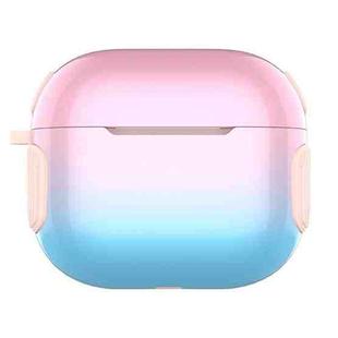 2 in 1 Varnish Colorful PC + TPU Earphone Case For AirPods 3(Pink+Blue Gradient)