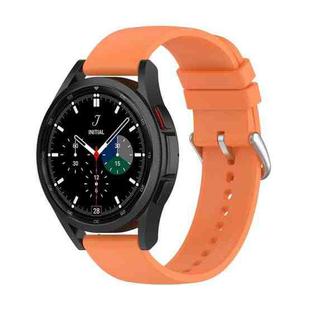 For Samsung Galaxy Watch 5 40mm 20mm Round Tail Silicone Watch Band(Orange)