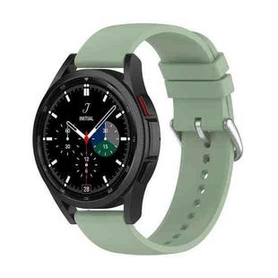 For Samsung Galaxy Watch 5 40mm 20mm Round Tail Silicone Watch Band(Ice Lake Green)