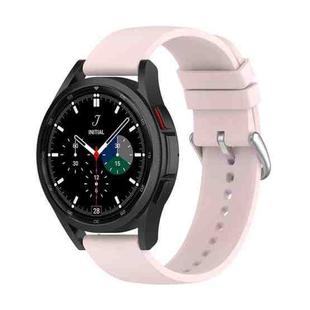 For Samsung Galaxy Watch 5 44mm 20mm Round Tail Silicone Watch Band(Light Pink)