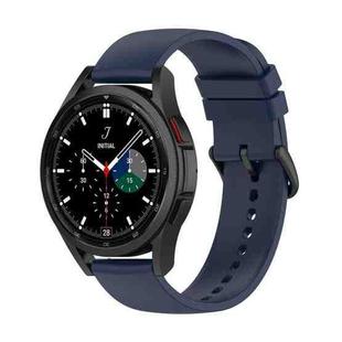 For Samsung Galaxy Watch 5 Pro 45mm 20mm Round Tail Silicone Watch Band(Midnight Blue)