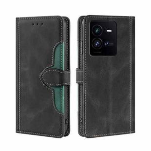 For vivo iQOO 10 Pro 5G Skin Feel Magnetic Buckle Leather Phone Case(Black)