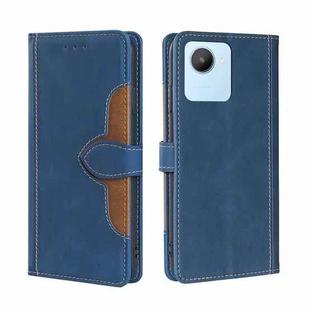 For Realme C30 4G/Narzo 50i Prime Skin Feel Magnetic Buckle Leather Phone Case(Blue)