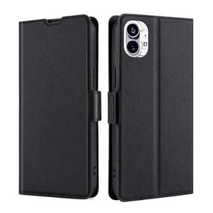 For Nothing Phone 1 Ultra-thin Voltage Side Buckle Leather Phone Case(Black)