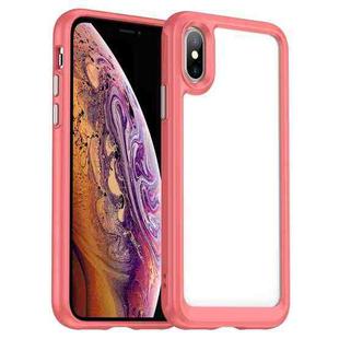 For iPhone XS Max Colorful Series Acrylic + TPU Phone Case(Red)