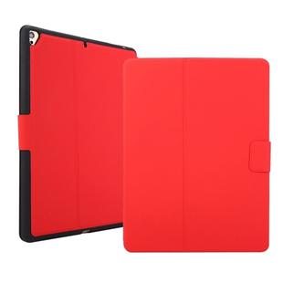 For iPad 10.2 2021 & 2020 & 2019 / Air 2019 / Pro 10.5 Electric Pressed Texture Horizontal Flip Leather Case with Holder & Pen Slot(Red)