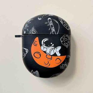 For Xiaomi Redmi Buds 4 PC Cartoon Frosted Earphone Protective Case(Black)