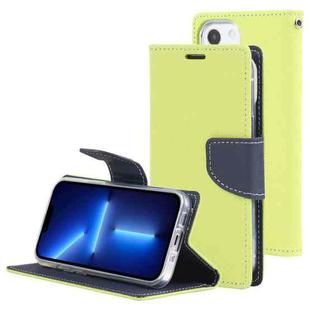 For iPhone 14 GOOSPERY FANCY DIARY Cross Texture Leather Case (Green)