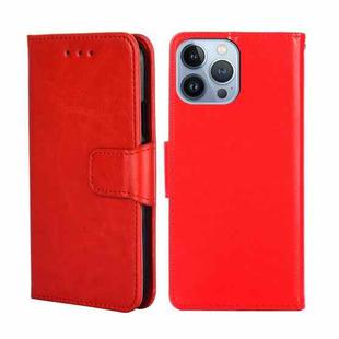 For iPhone 14 Pro Crystal Texture Horizontal Flip Leather Phone Case(Red)