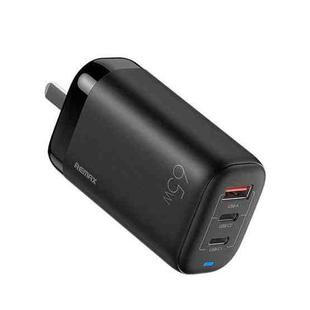 REMAX RP-U55 Territory Series 65W USB+Dual USB-C / Type-C Interface Fast Charger, Specification:CN Plug(Black)