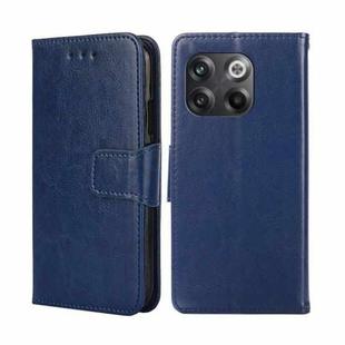 For OnePlus 10T Crystal Texture Horizontal Flip Leather Phone Case(Royal Blue)