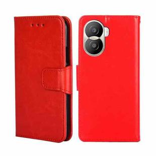 For Honor X40i Crystal Texture Horizontal Flip Leather Phone Case(Red)