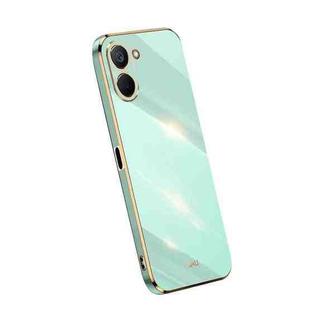 For Realme V20 5G XINLI Straight Edge 6D Electroplate TPU Phone Case(Mint Green)