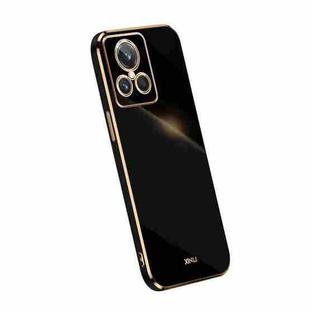 For Realme GT2 Explorer Master XINLI Straight Edge 6D Electroplate TPU Phone Case(Black)