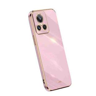 For Realme GT2 Explorer Master XINLI Straight Edge 6D Electroplate TPU Phone Case(Cherry Purple)
